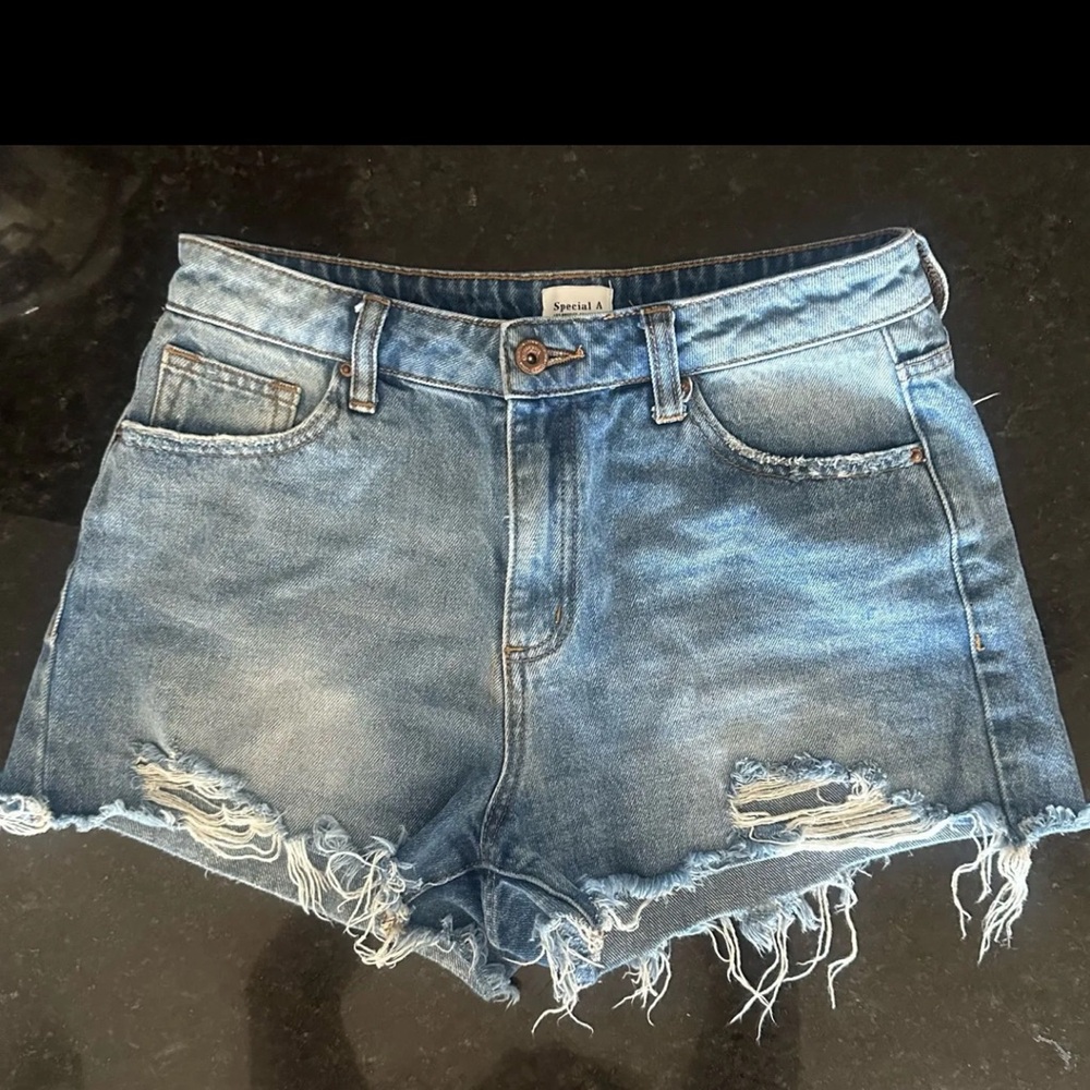 Special A Distressed Jean Shorts